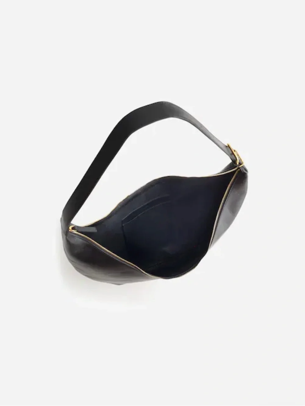 Madewell - The Essential Curve Black Leather Shoulder Bag (Rare)